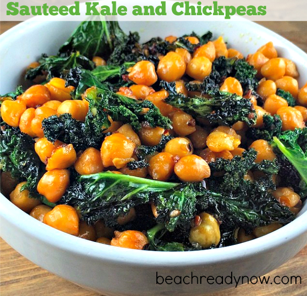 Sauteed Kale and Chickpeas