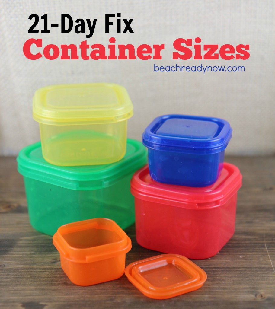 21 Day Fix Container Sizes