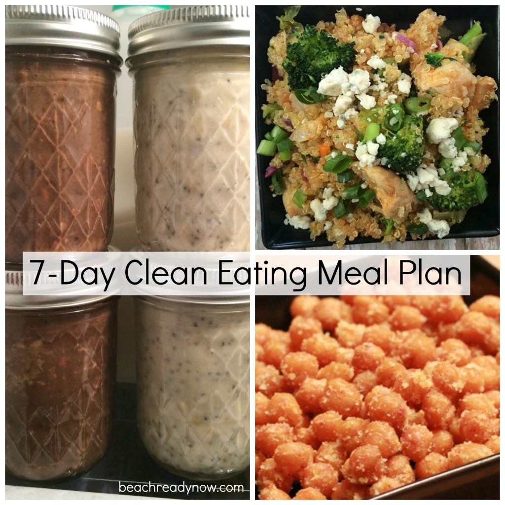 High Protein Clean Eating Meal Plan and Shopping List