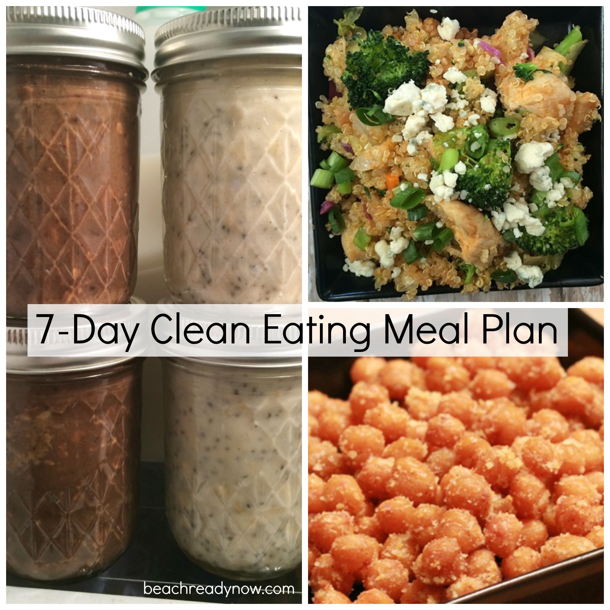 High Protein Clean Eating Meal Plan and Shopping List