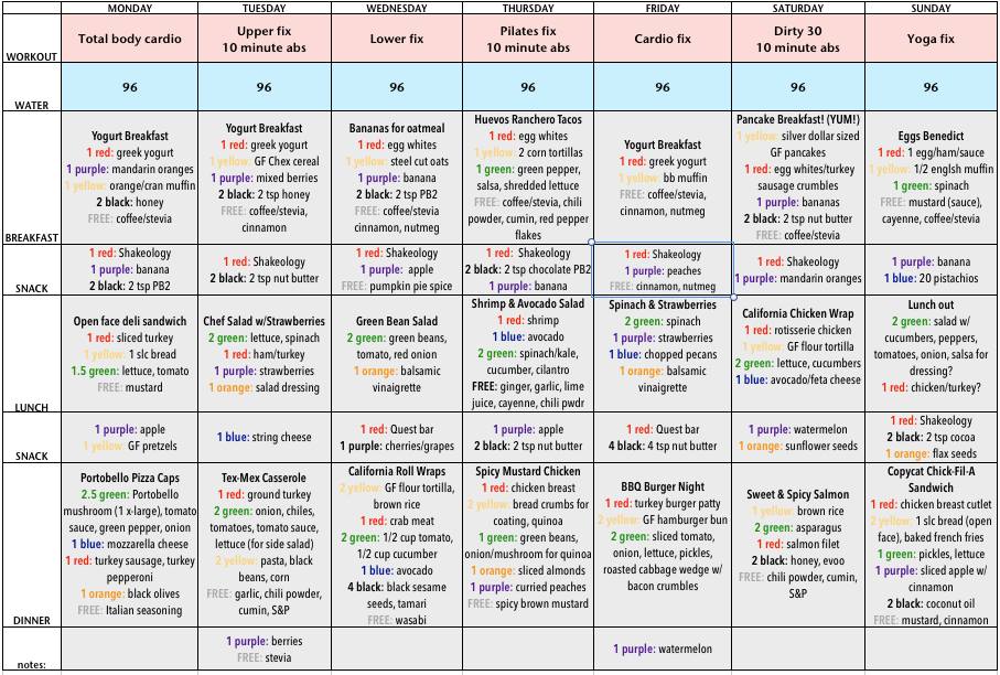 12 Day Diet Plan Menu