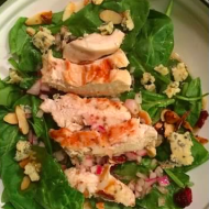Chicken and Cranberry Spinach Salad