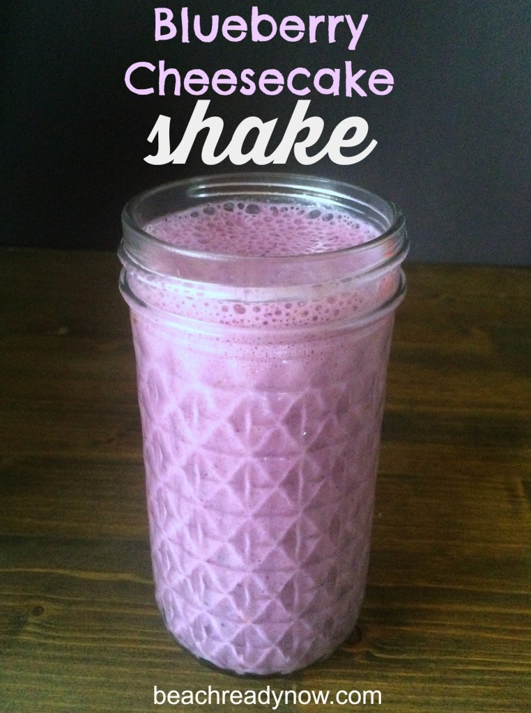Yummy Blueberry Cheesecake Shake - The flavor without the guilt!