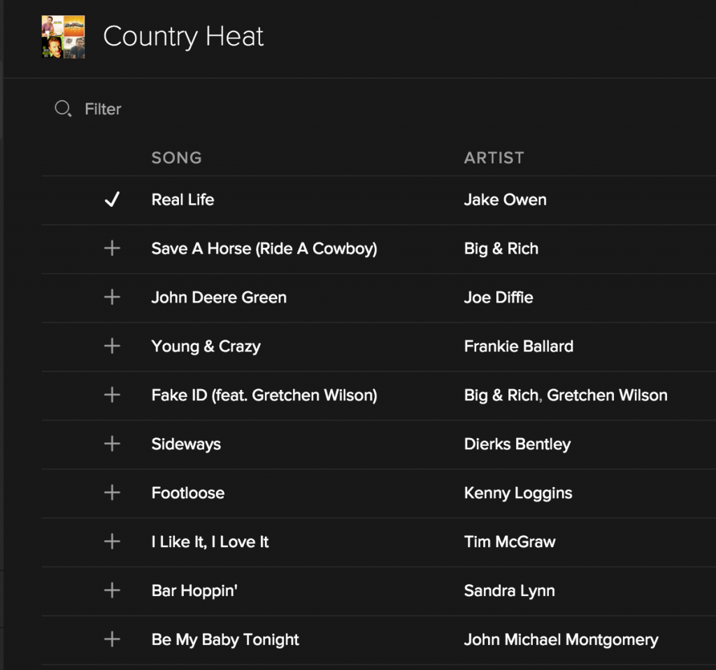 Country Heat Soundtrack - Songs from the Workout