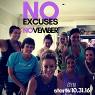 No Excuses November 30-Day Challenge Group