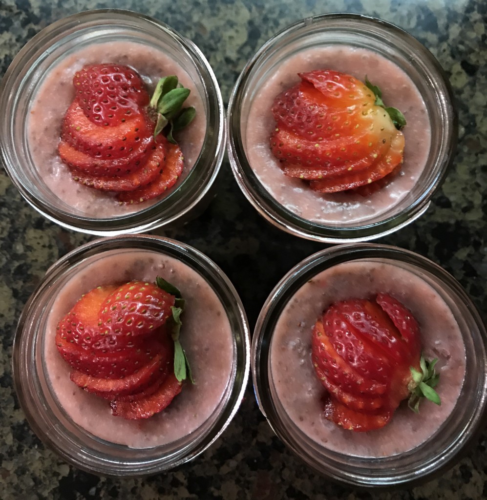 strawberry chia pudding
