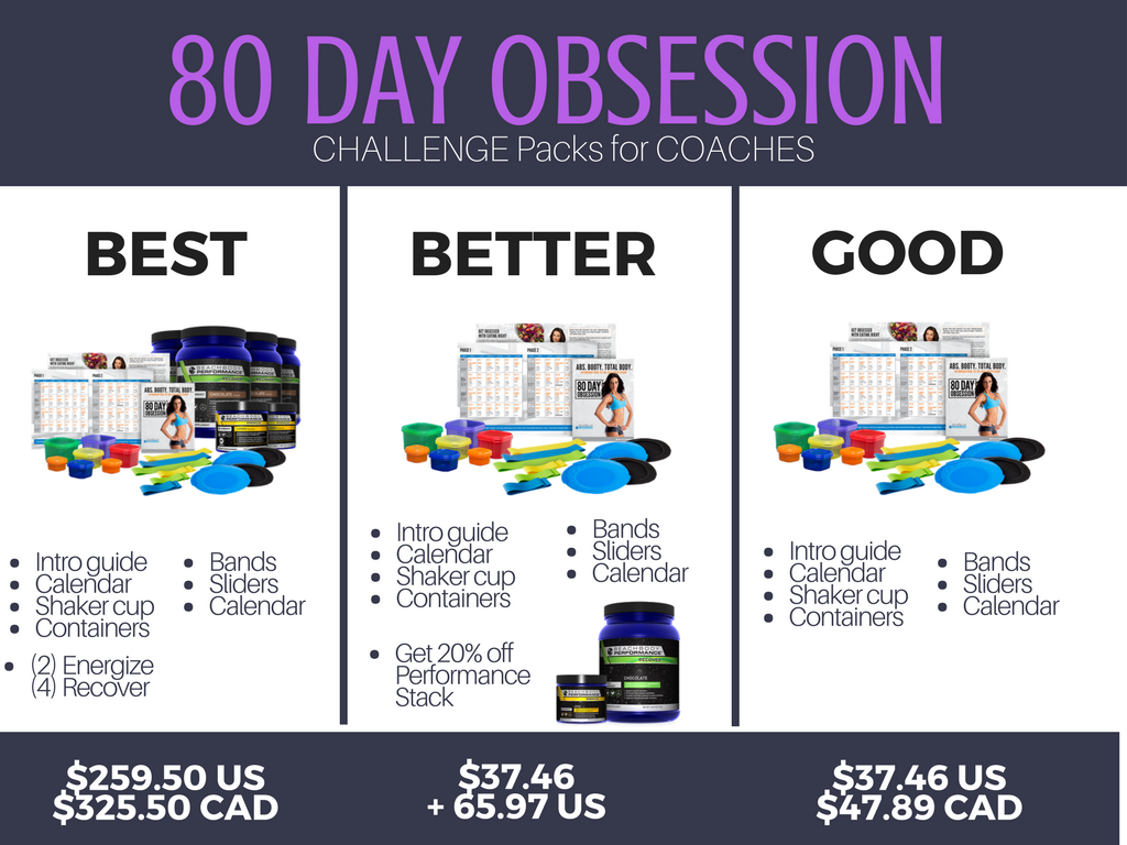 80 DAY OBSESSION Challenge Pack