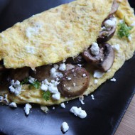 Mushroom and Goat Cheese Omelet