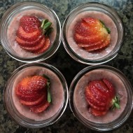 Strawberries and Cream Chia Pudding 